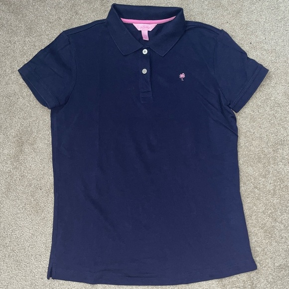 Lilly Pulitzer Tops - Lilly Pulitzer navy polo shirt